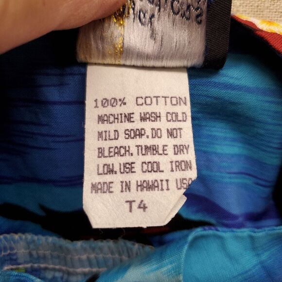 Royal Creations Made in Hawaii Aloha Blue Bungee Sundress 4T - Picture 6 of 6